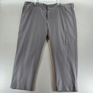 Kirkland Signature Women's Travel Pants Gray 20W Cargo Pockets Elastic Waist
